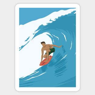 surf is my life waves poster Sticker